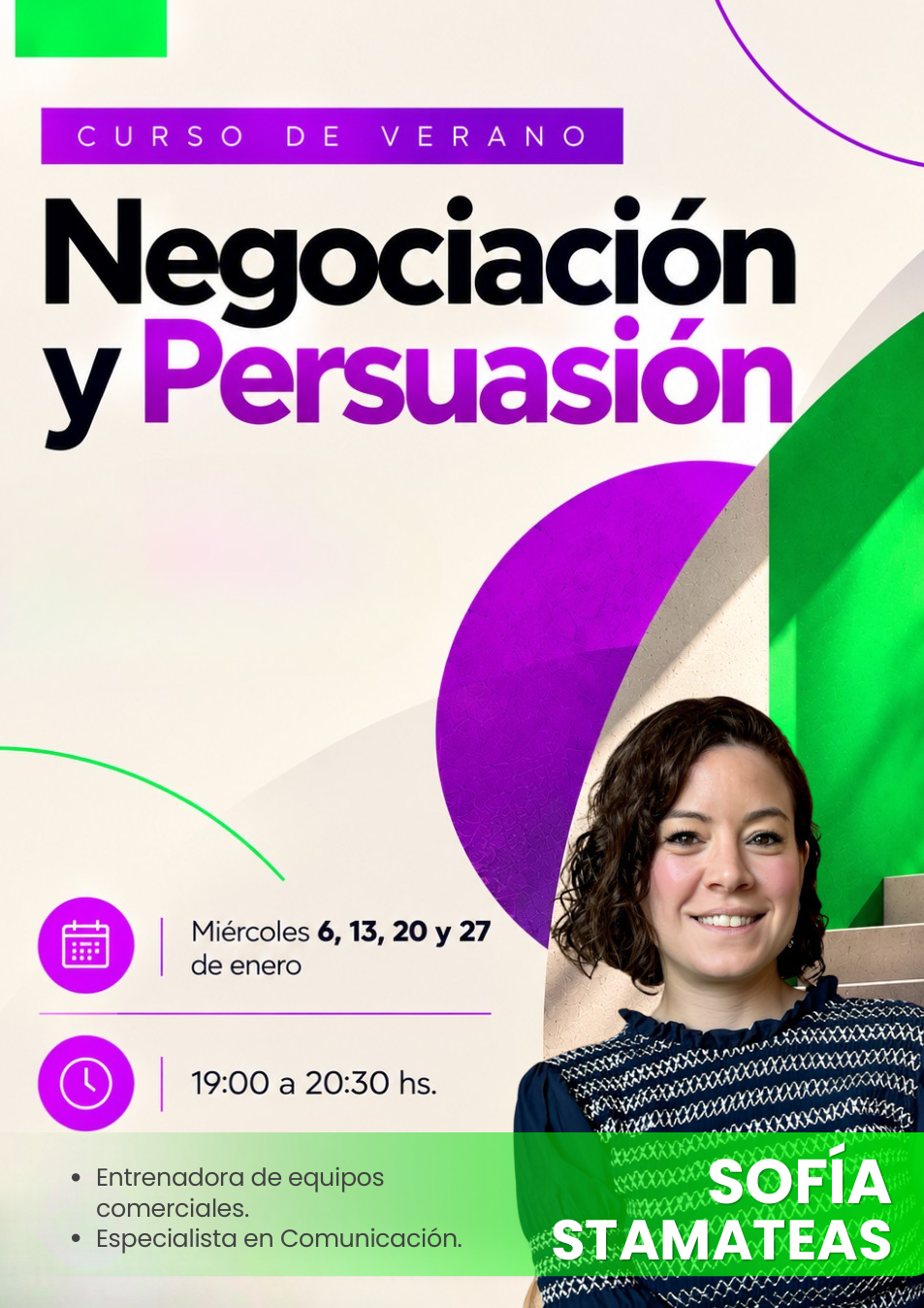 Negociación y Persuasión — verano 2027